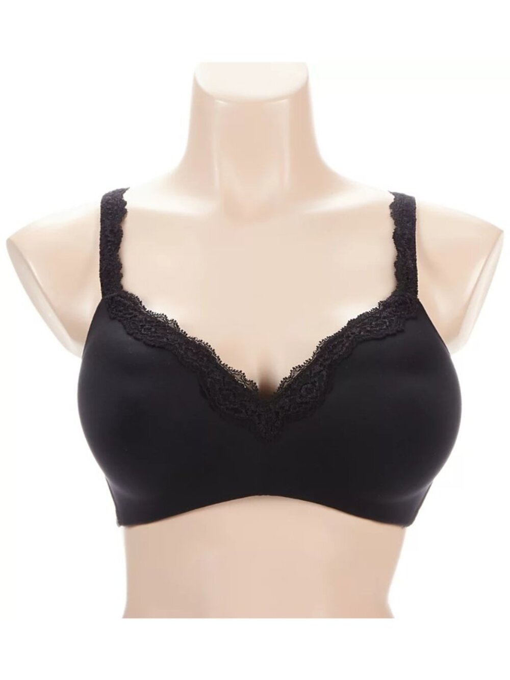 🆕 WACOAL Softly Styled Wireless Bra 36DD Black #856301 - Picture 4 of 9